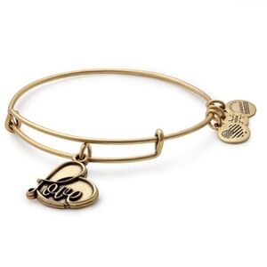 Alex and Ani Love Heart Bangle Bracelet
